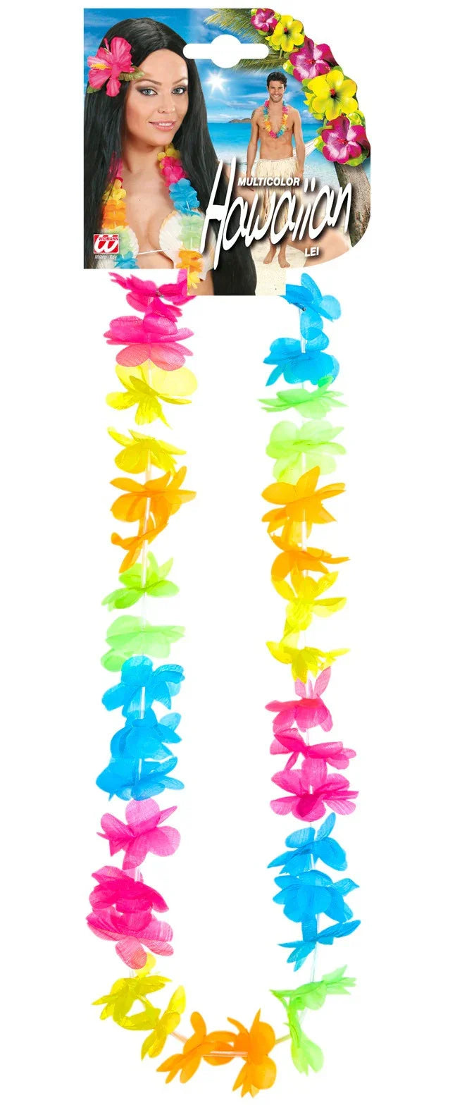 Collar Hawaiano de Flores Coloridas Complementos Hawaianos Widmann